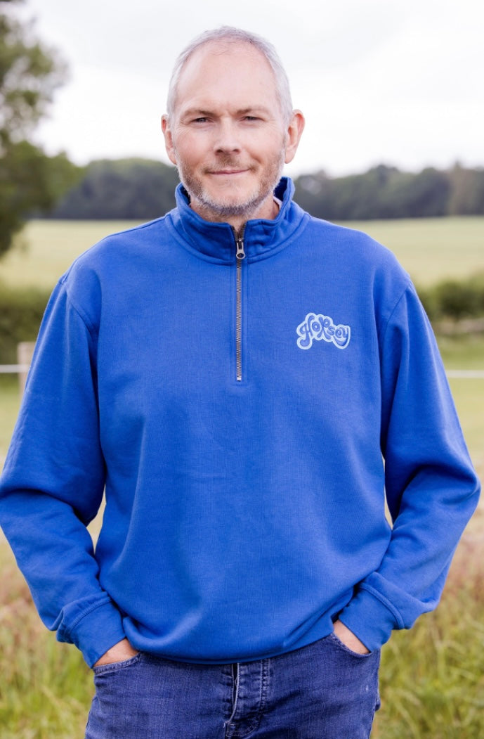 Regal Blue Quarter Zip Sweatshirt